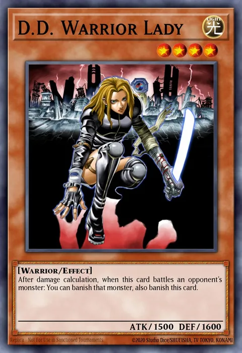 D.D. Warrior Lady trading card