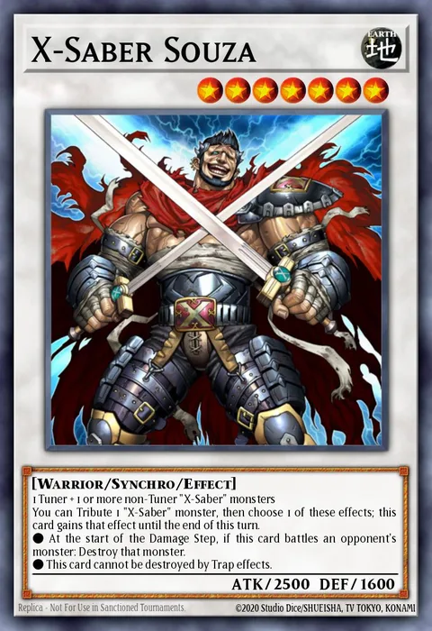 X-Saber Souza trading card