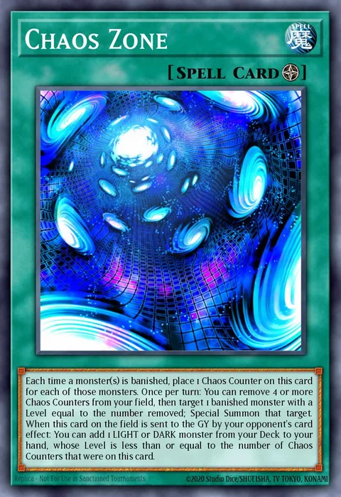 Chaos Zone trading card