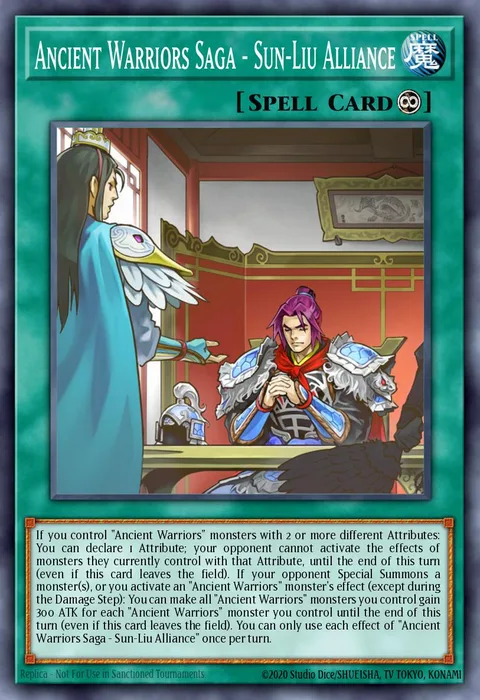 Ancient Warriors Saga - Sun-Liu Alliance trading card