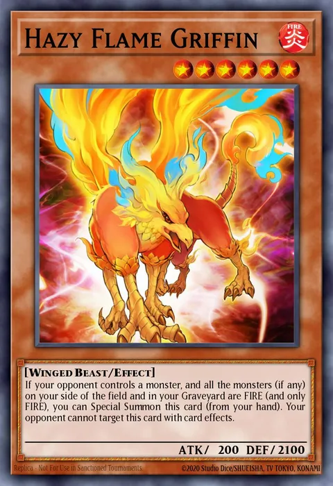Hazy Flame Griffin trading card