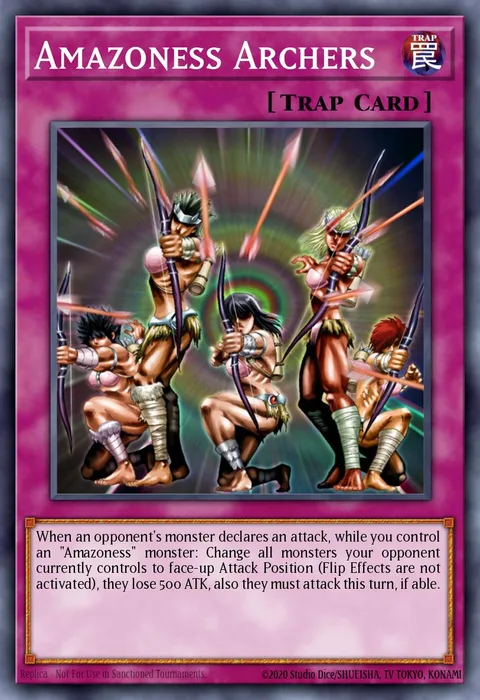 Amazoness Archers trading card