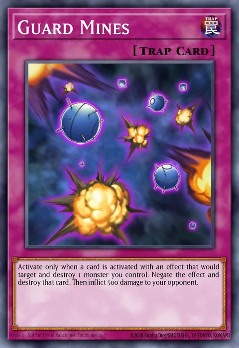 Guard Mines trading card