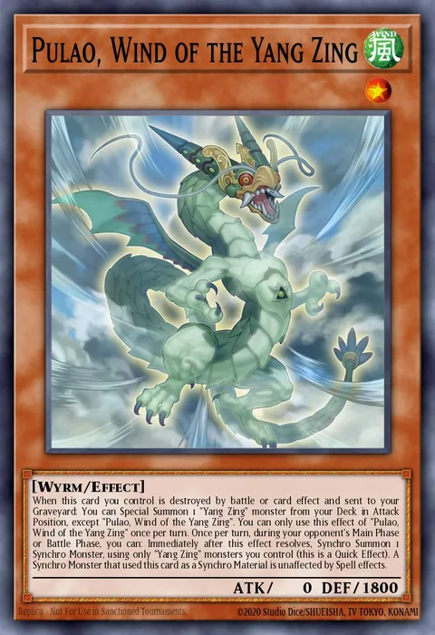 Pulao, Wind of the Yang Zing trading card