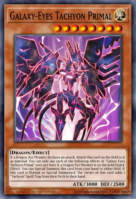 Galaxy-Eyes Tachyon Primal trading card
