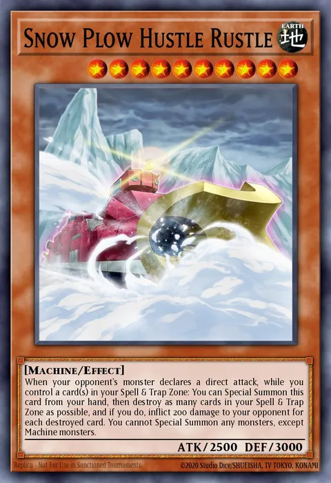 Snow Plow Hustle Rustle trading card