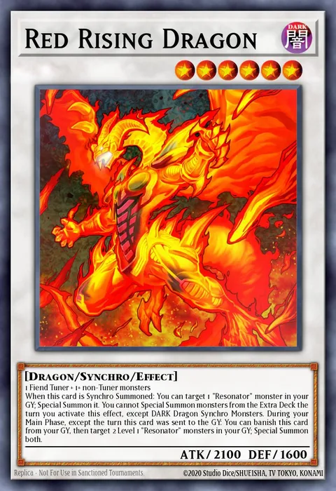 Red Rising Dragon trading card