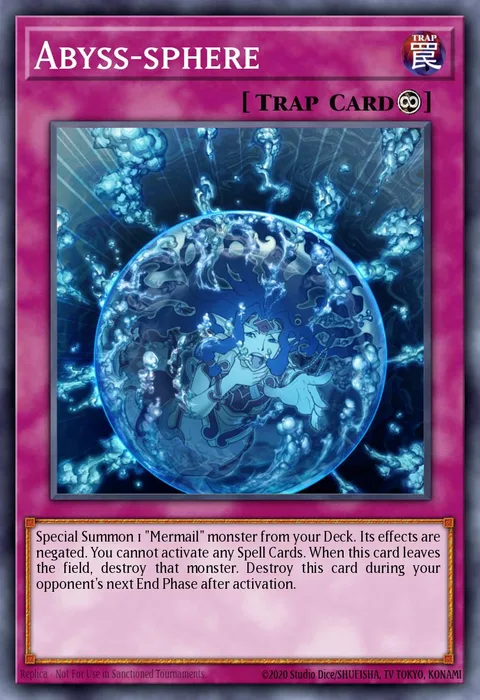 Abyss-sphere trading card