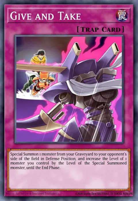 Give and Take trading card