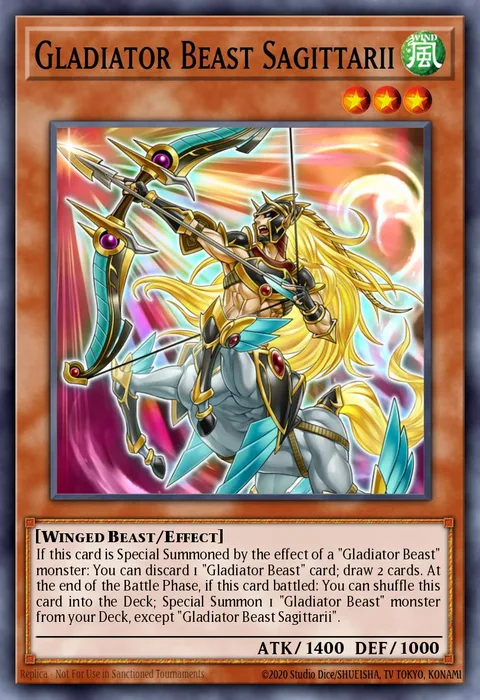 Gladiator Beast Sagittarii trading card