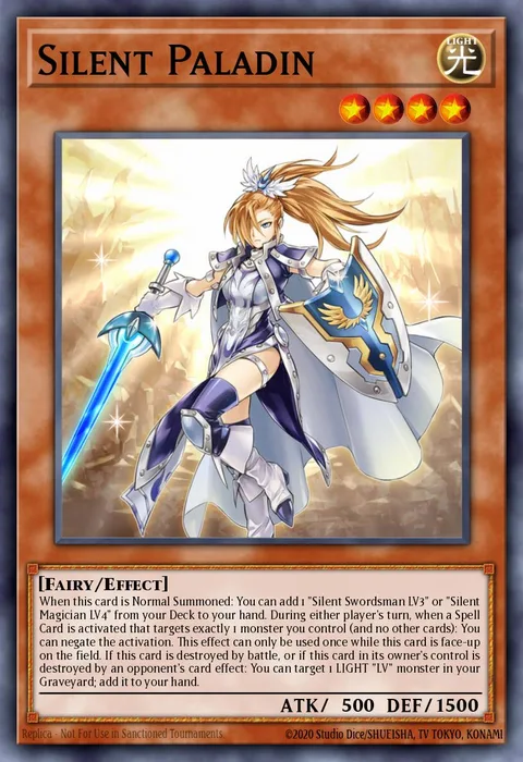 Silent Paladin trading card