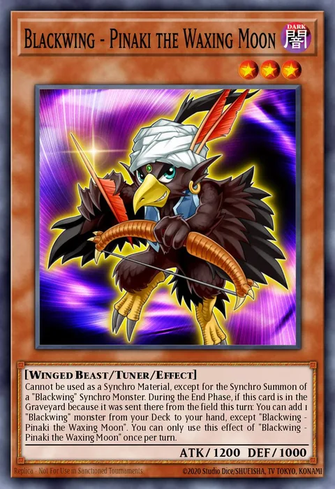Blackwing - Pinaki the Waxing Moon trading card