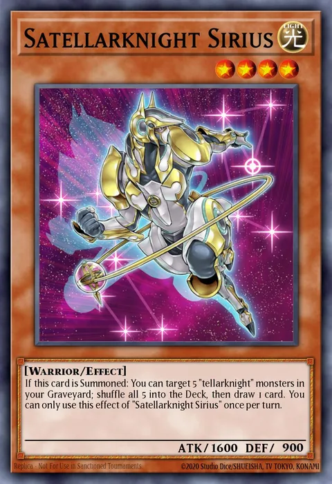 Satellarknight Sirius trading card