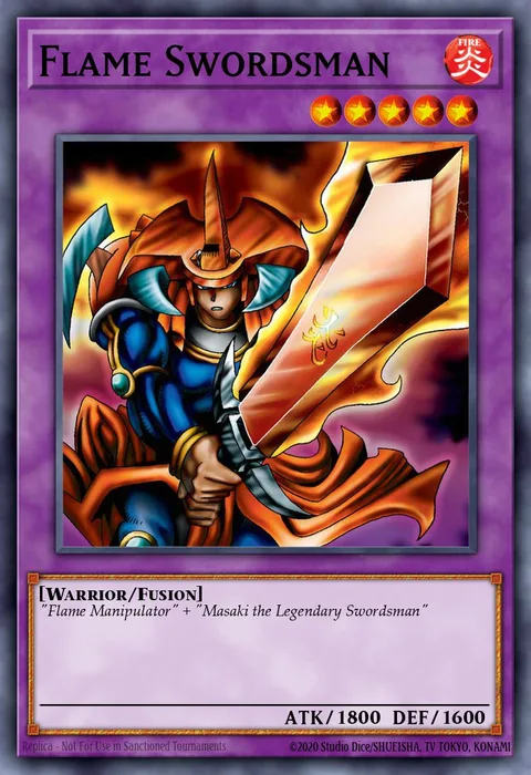 Flame Swordsman trading card