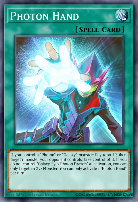 Photon Hand trading card