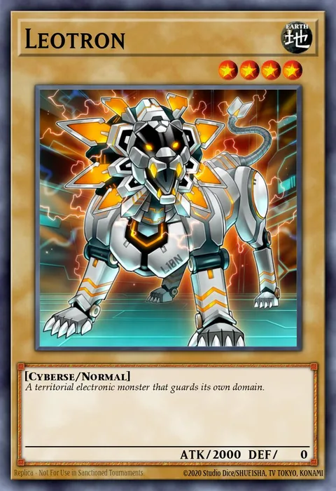 Leotron trading card
