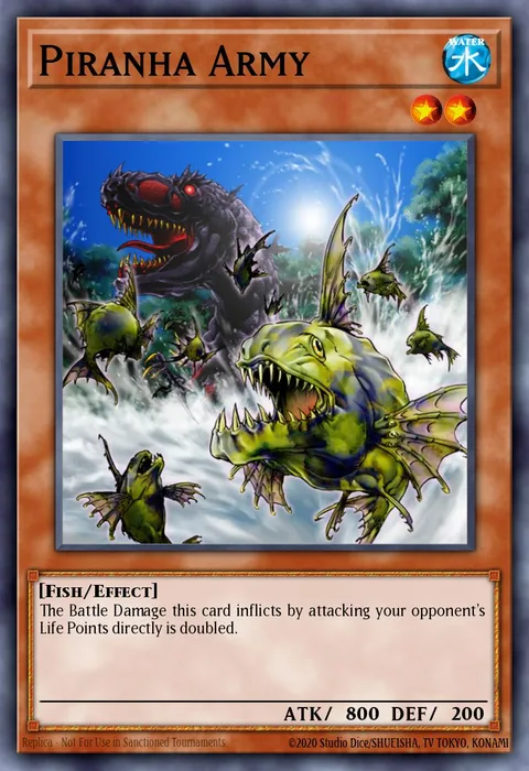 Piranha Army trading card
