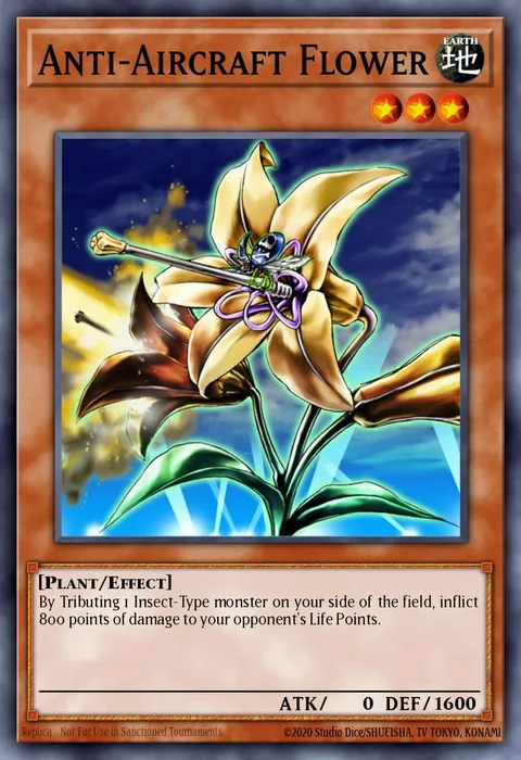 Anti-Aircraft Flower trading card