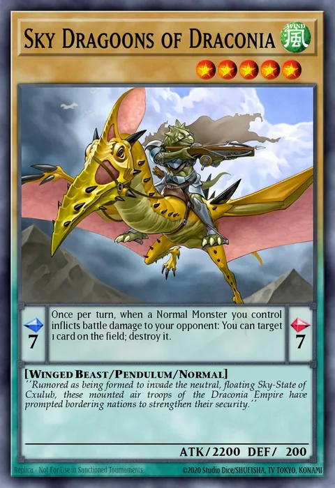 Sky Dragoons of Draconia trading card