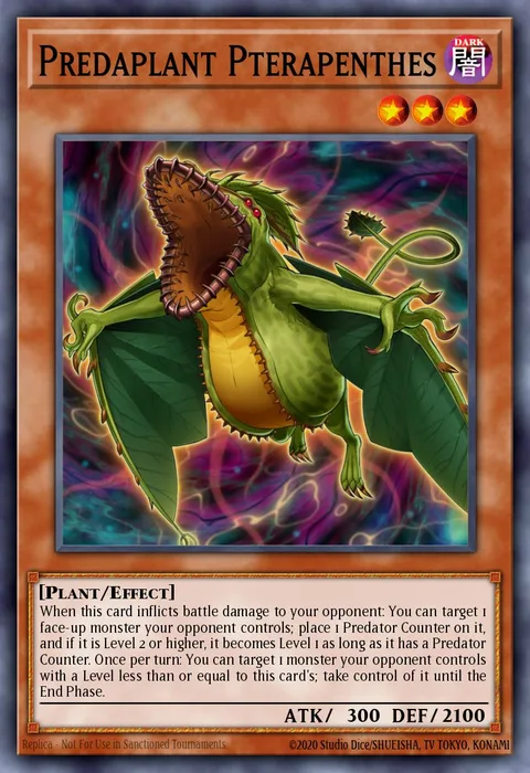 Predaplant Pterapenthes trading card