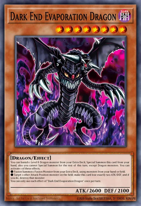 Dark End Evaporation Dragon trading card