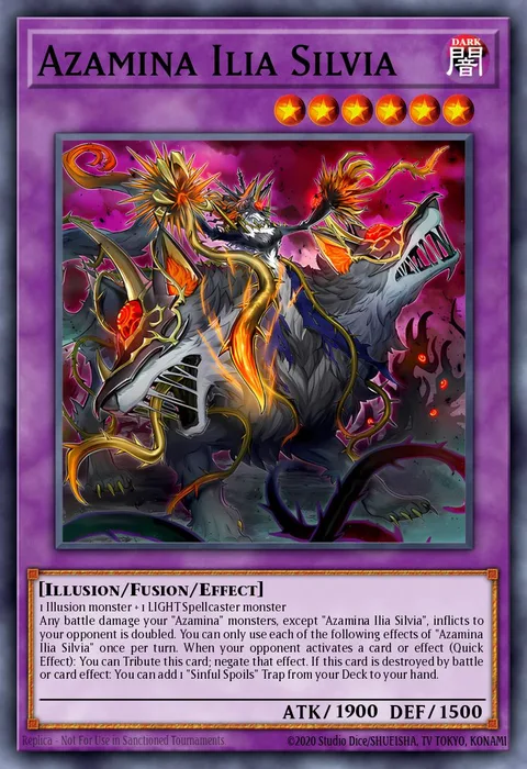 Azamina Ilia Silvia trading card