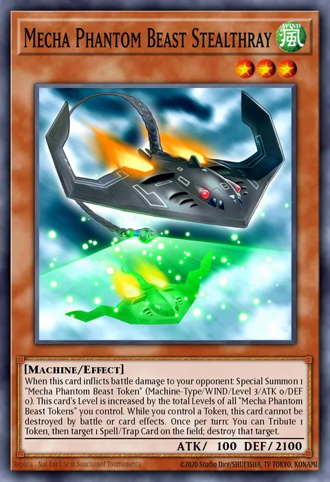 Mecha Phantom Beast Stealthray trading card