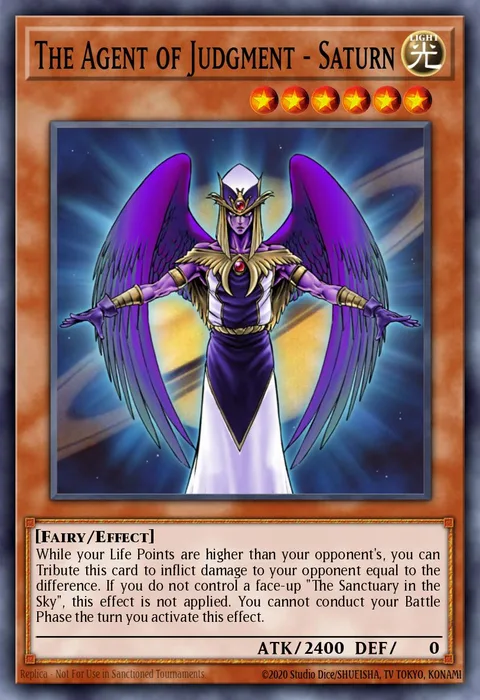 The Agent of Judgment - Saturn trading card