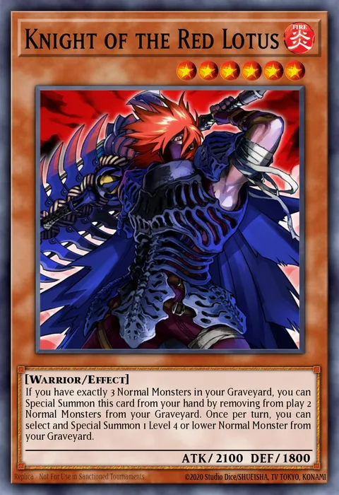 Knight of the Red Lotus trading card