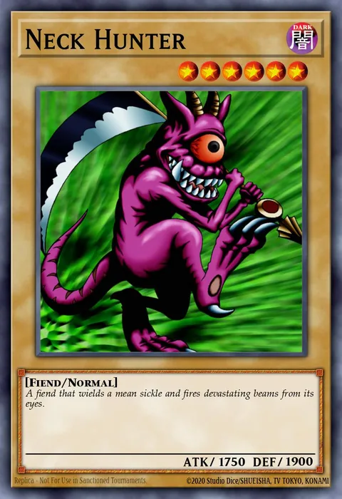 Neck Hunter trading card