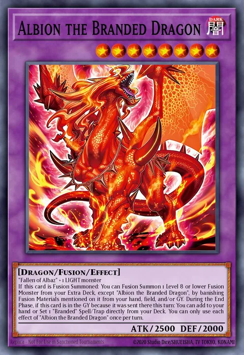 Albion the Branded Dragon trading card