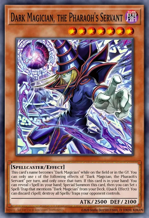 Dark Magician, the Pharaoh's Servant trading card