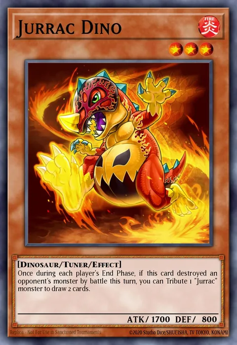 Jurrac Dino trading card
