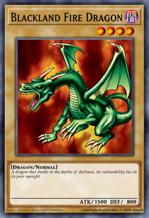 Blackland Fire Dragon trading card