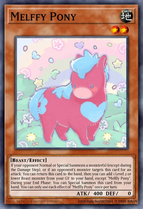 Melffy Pony trading card
