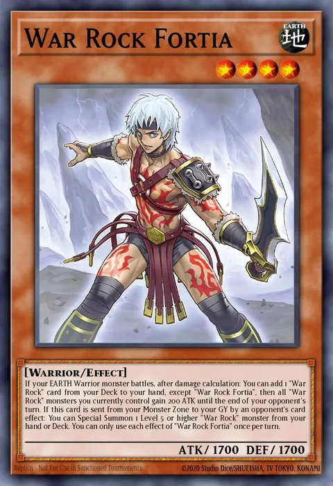 War Rock Fortia trading card