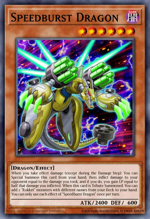 Speedburst Dragon trading card