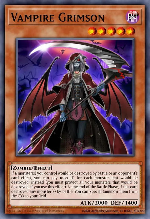 Vampire Grimson trading card