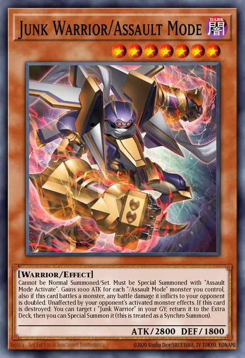 Junk Warrior/Assault Mode trading card