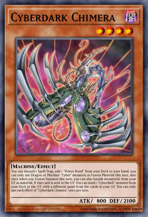 Cyberdark Chimera trading card