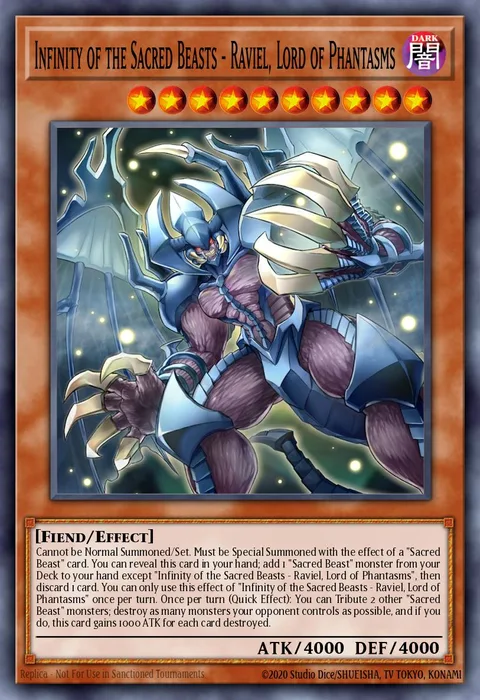 Raviel, Lord of Phantasms - Sacred Beast of Endless Eternity trading card