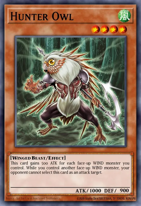 Hunter Owl trading card