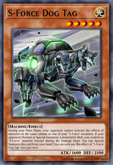 S-Force Dog Tag trading card