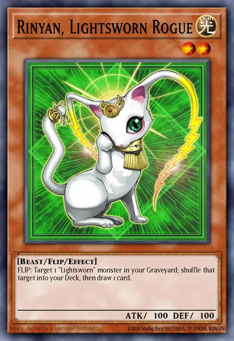 Rinyan, Lightsworn Rogue trading card