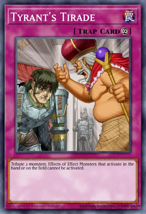 Tyrant's Tirade trading card