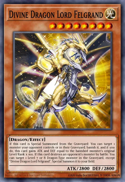 Divine Dragon Lord Felgrand trading card