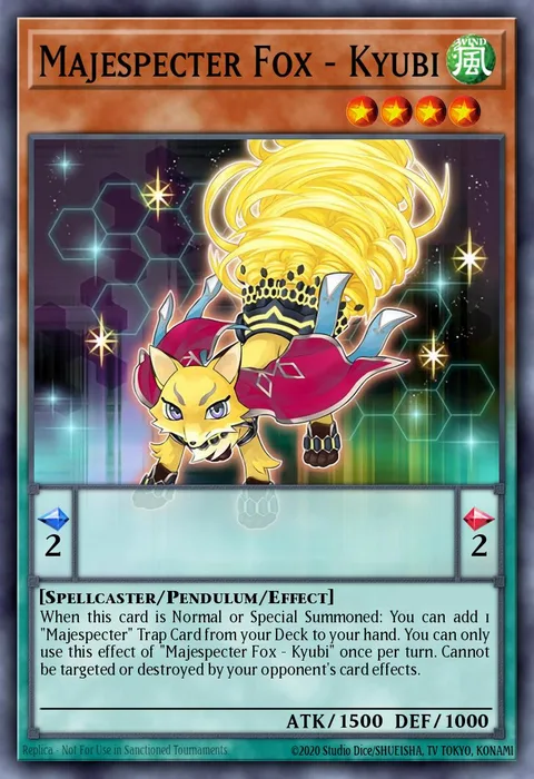 Majespecter Fox - Kyubi trading card