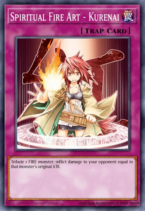 Spiritual Fire Art - Kurenai trading card