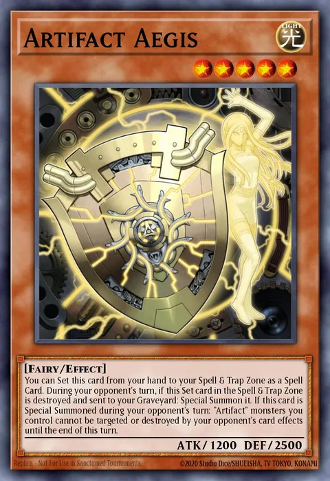 Artifact Aegis trading card
