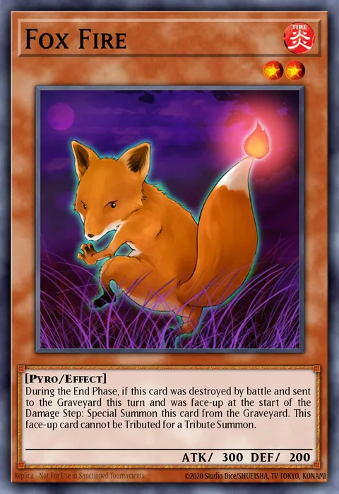 Fox Fire trading card
